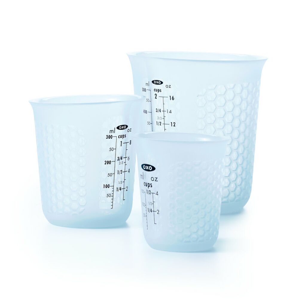 3 Piece Squeeze & Pour Silicone Measuring Cup Set Z9
