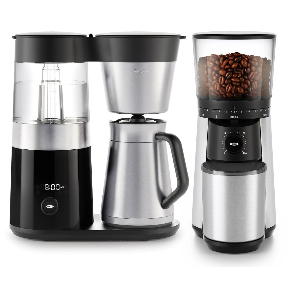 9-Cup Coffee Maker & Conical Burr Coffee Grinder Bundle P7