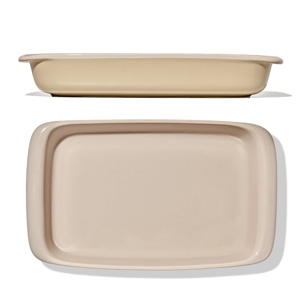 3 Qt Rectangular Stoneware Baking Dish L2