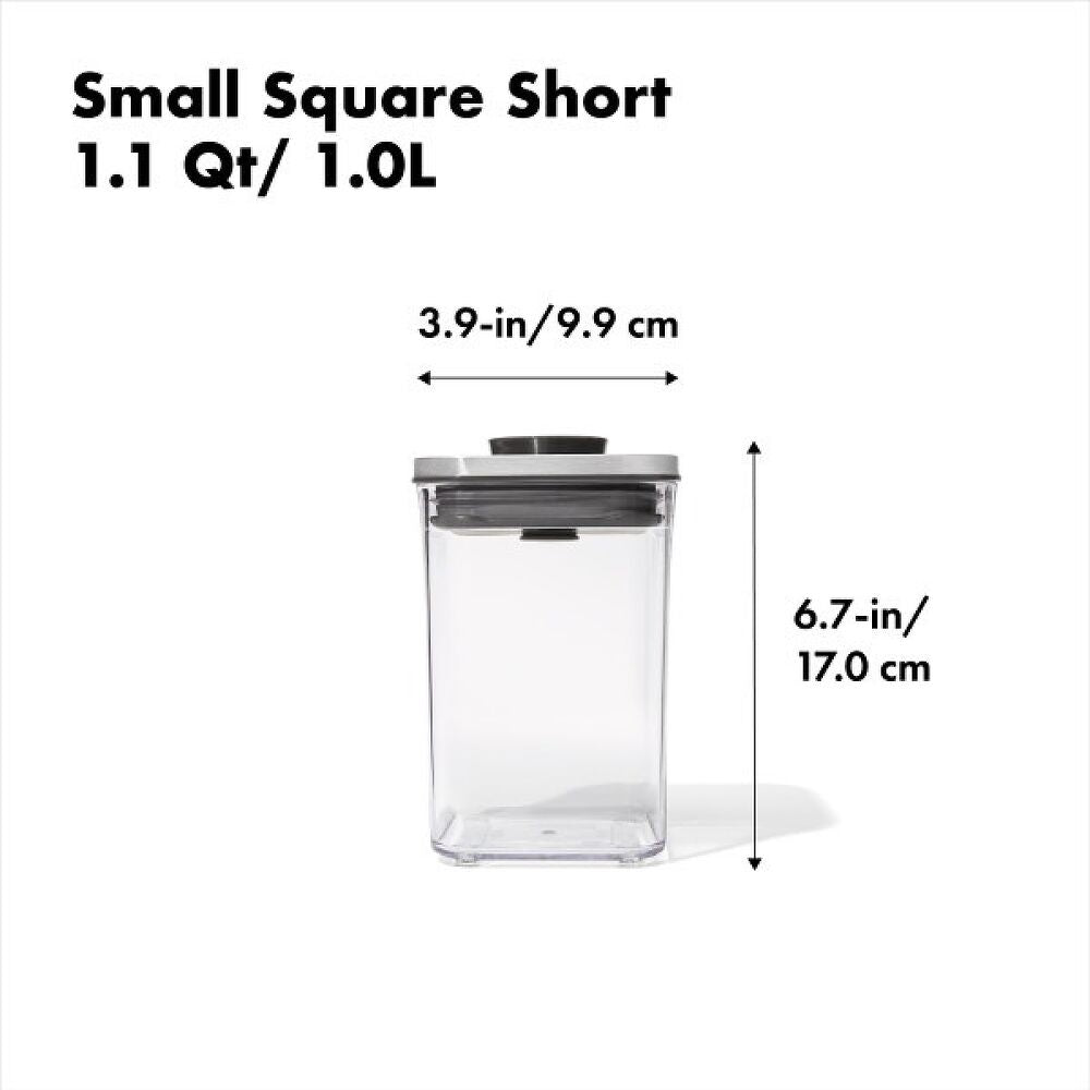 POP Container - Small Square Short (1.1 Qt/1.0 L) C9