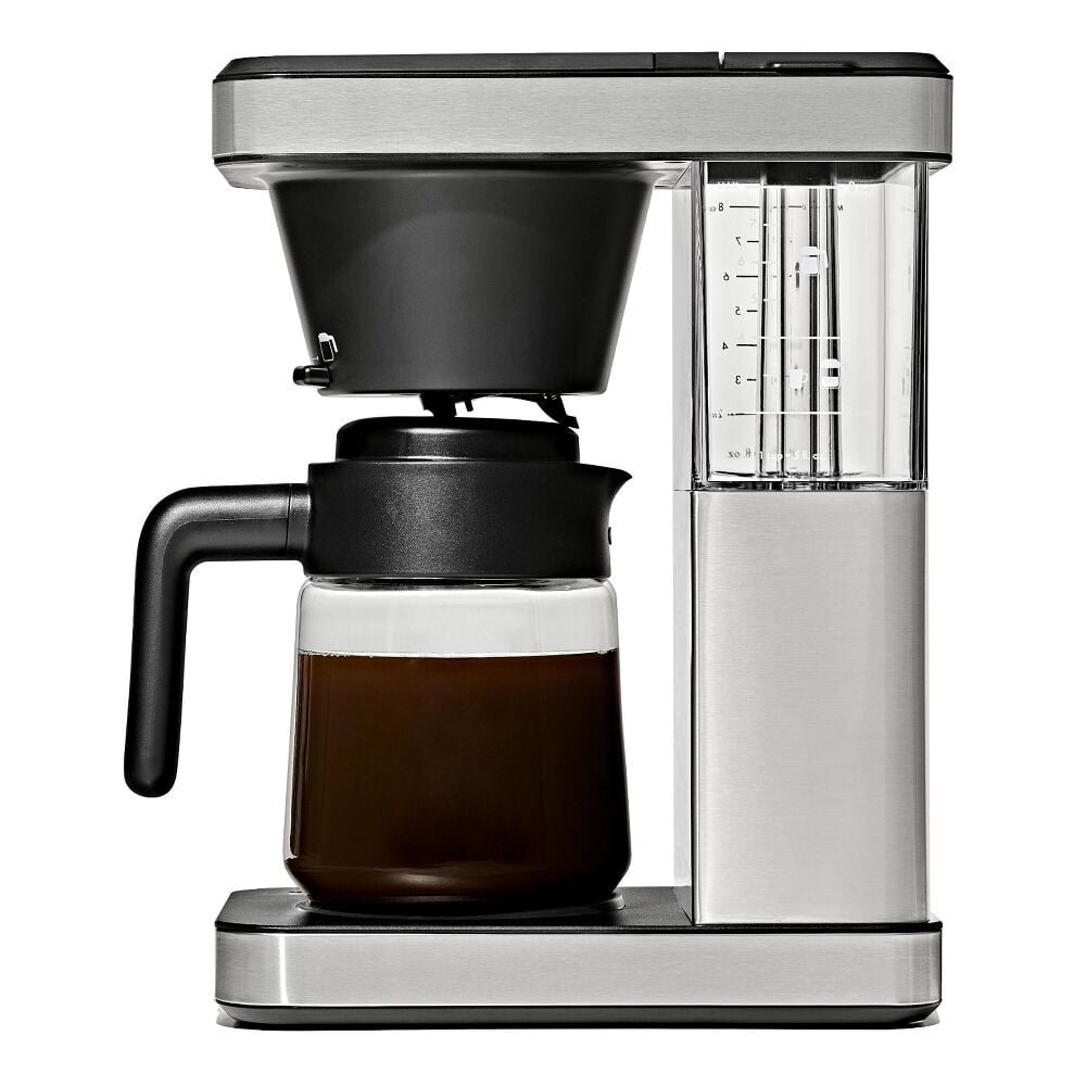 8-Cup Coffee Maker with Podless Single-Serve Function and Glass Carafe R2