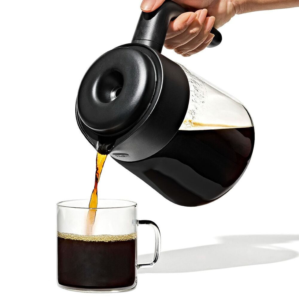 8-Cup Coffee Maker with Podless Single-Serve Function and Glass Carafe R2