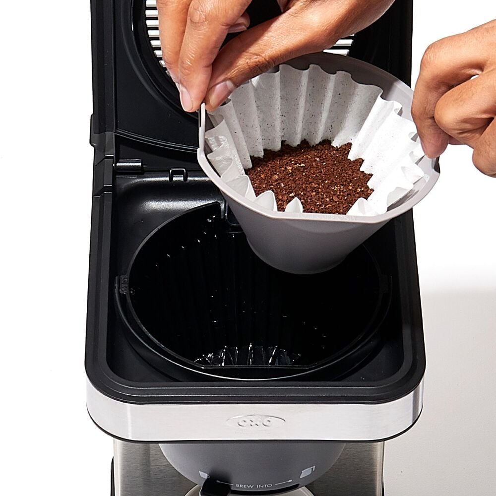 8-Cup Coffee Maker with Podless Single-Serve Function and Glass Carafe R2