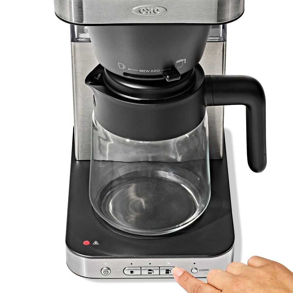 8-Cup Coffee Maker with Podless Single-Serve Function and Glass Carafe R2