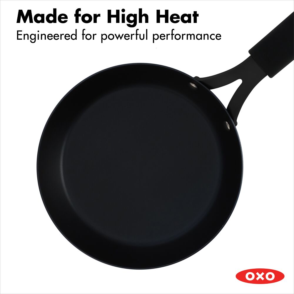 Carbon Steel Obsidian Series 8-Inch Frypan with Silicone Sleeve P7