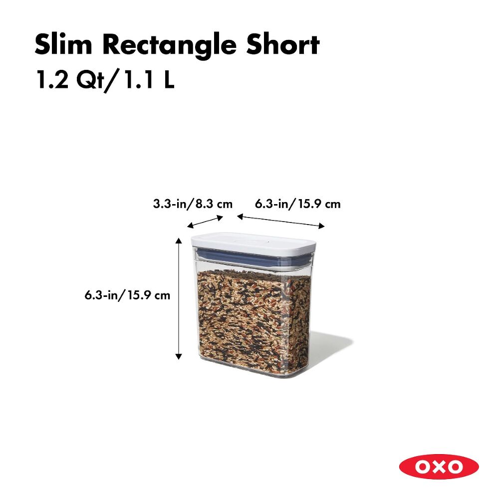 POP Container - Slim Rectangle Short (1.2 Qt.) F2