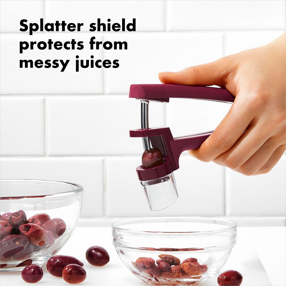 OXO Good Grips Cherry & Olive Pitter - Beet X1