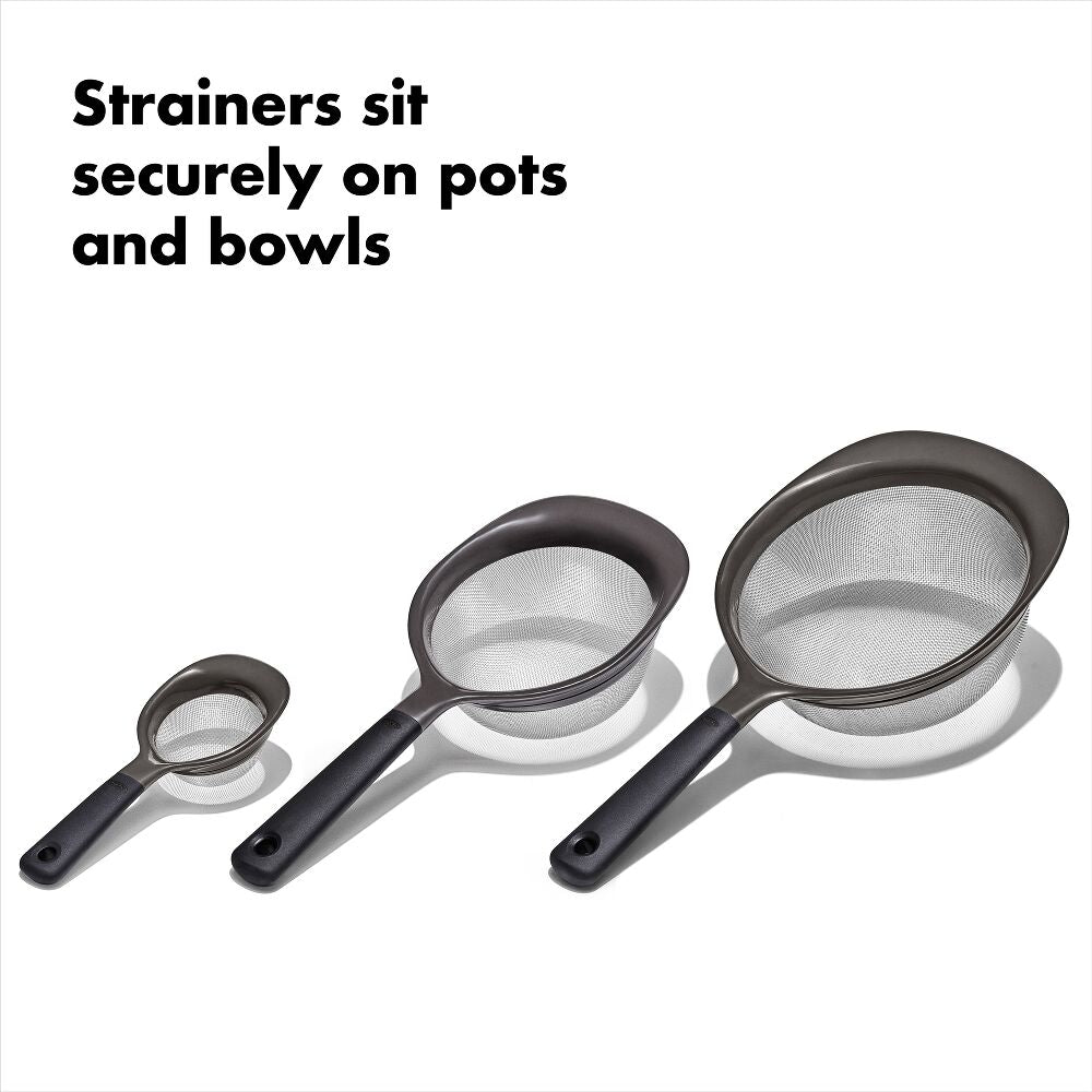 OXO Good Grips 3 Piece Strainer Set X8