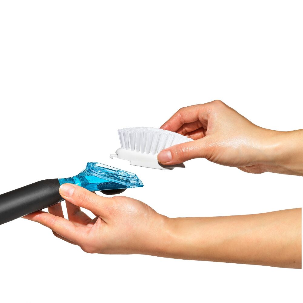 Soap Dispensing Dish Brush Storage Set G7