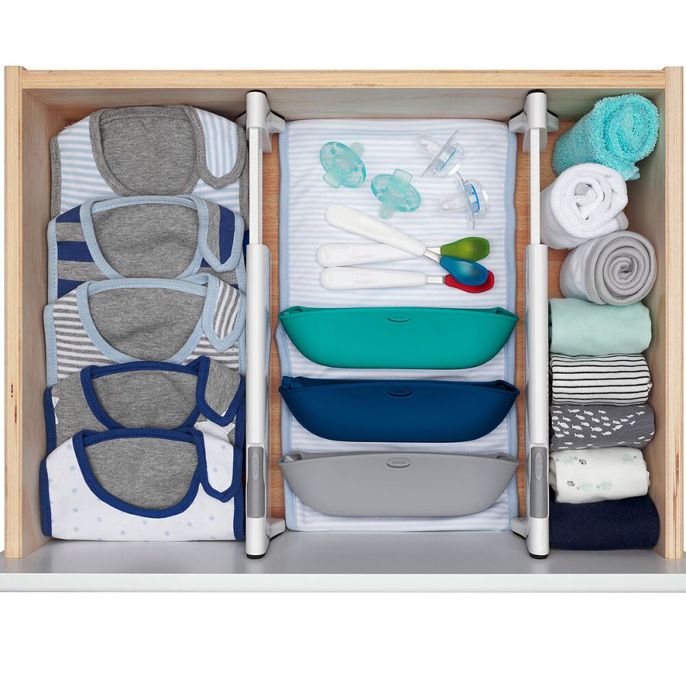 OXO TOT Expandable Dresser Drawer Divider - 4 Pack V8