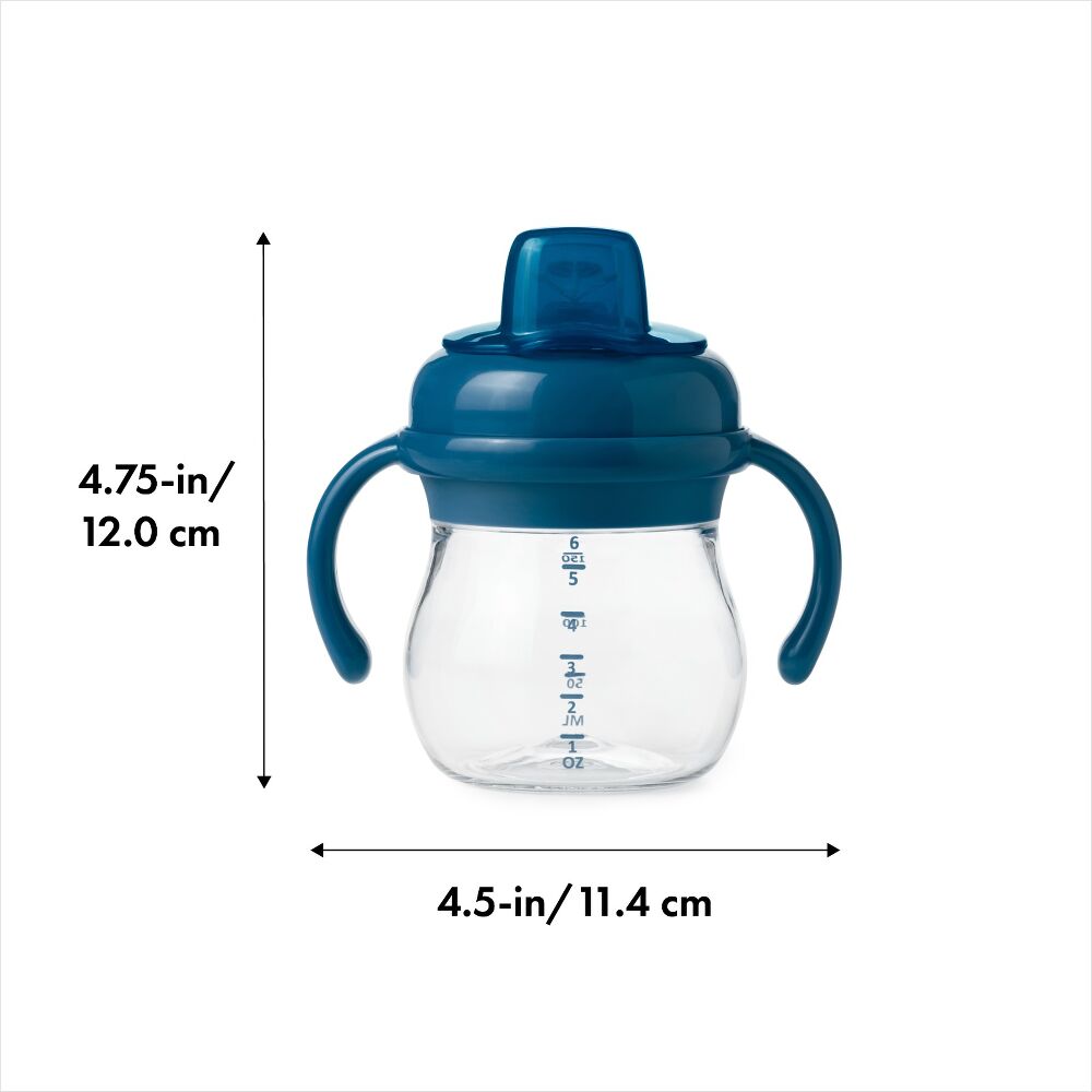 Transitions 6 Oz Soft Spout Sippy Cup with Removable Handles O2