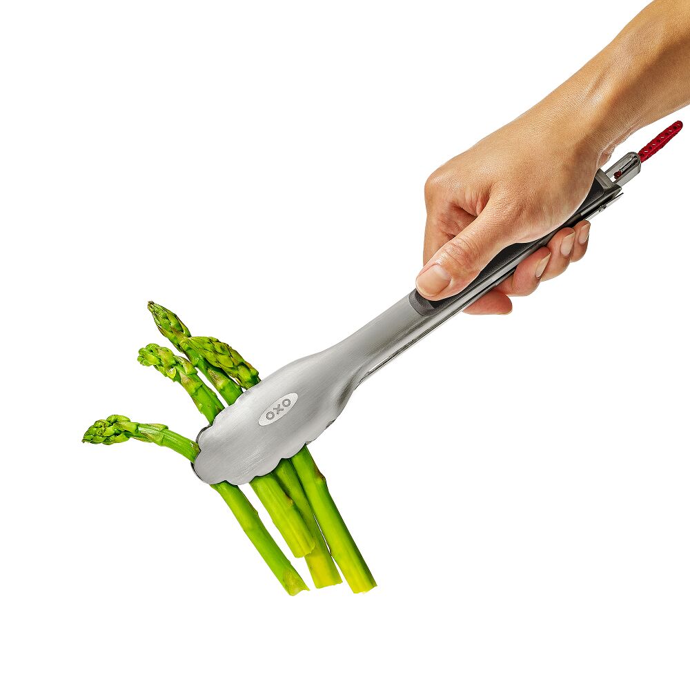 OXO Outdoor 10.5in Camp Stove Tongs with Bottle Opener B1