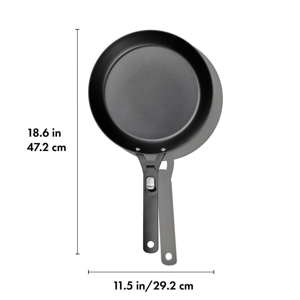 Carbon Steel With Removable Handle 10in Pan B9