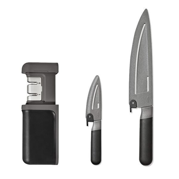 3-Piece Knife & Sharpener Set V6