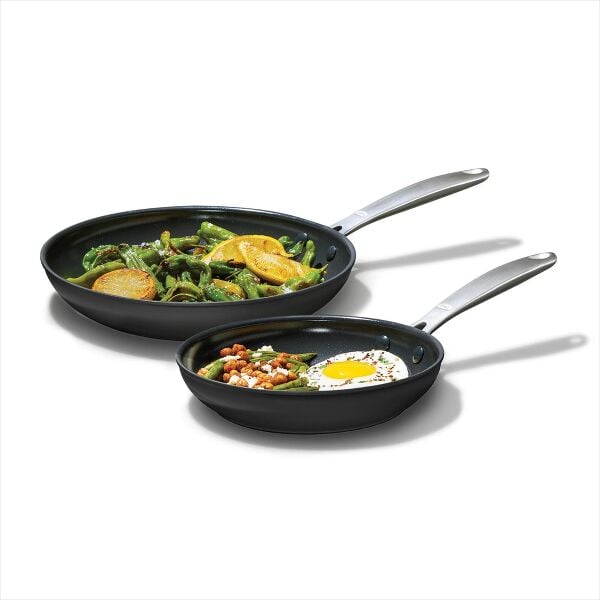 Enhanced Non-Stick 2-Piece Frypan Set — Black V9