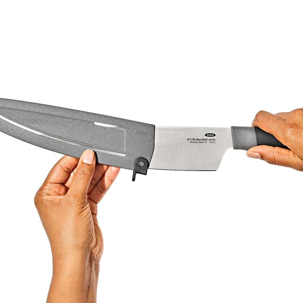 8 in Chefs Knife with Locking Sheath Q5