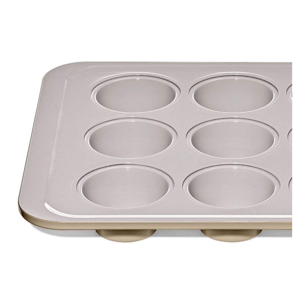 Non-Stick Pro Ceramic Coated Metal Bakeware 12 Cup Muffin Pan T7