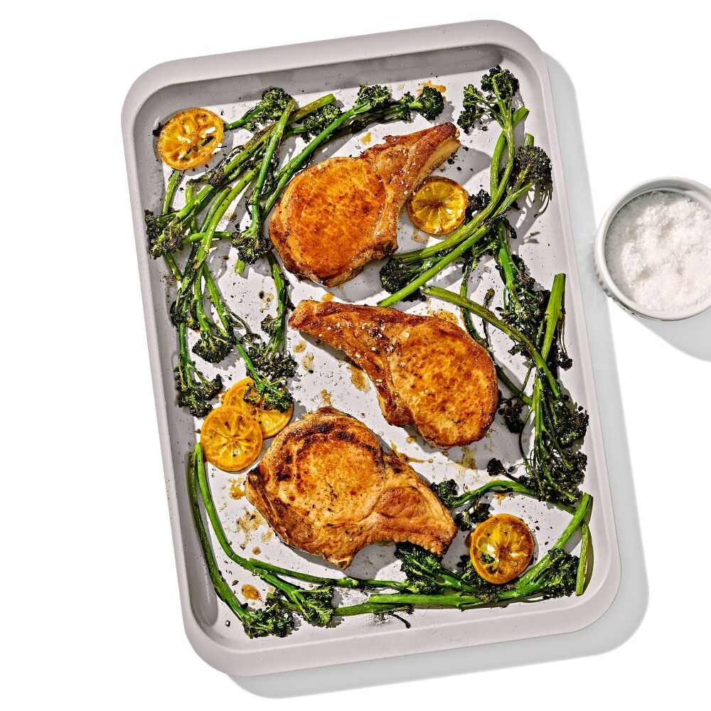 Non-Stick Pro Ceramic Coated Metal Bakeware Half Sheet Pan C4