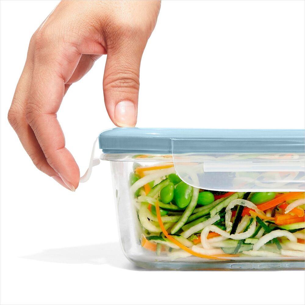 16-Piece Smart Seal Glass Everyday Container Set - Arctic Blue A4