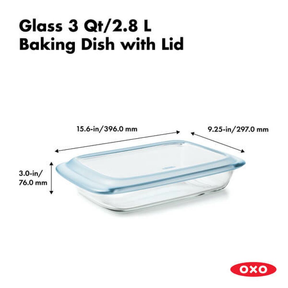 Glass Baking Dish with Lid (3.0 Qt) Y3