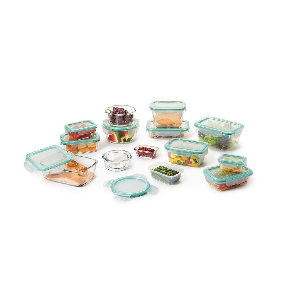 OXO Good Grips 30 Piece Smart Seal Glass & Plastic Container Set B6