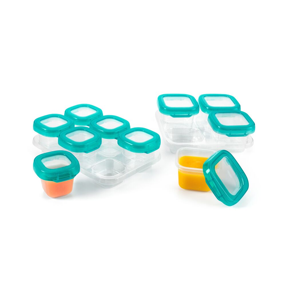 12-Piece Baby Blocks™ Plastic Freezer Storage Container Set - Tot Teal I7