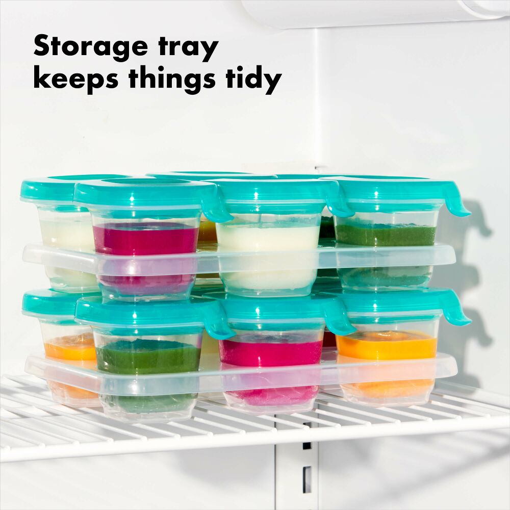 2 oz Baby Blocks™ Silicone Freezer Storage Containers K1