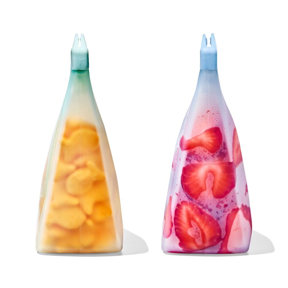 Tot Silicone Reusable Bag - 2-Piece Stand-Up Cup Set M0