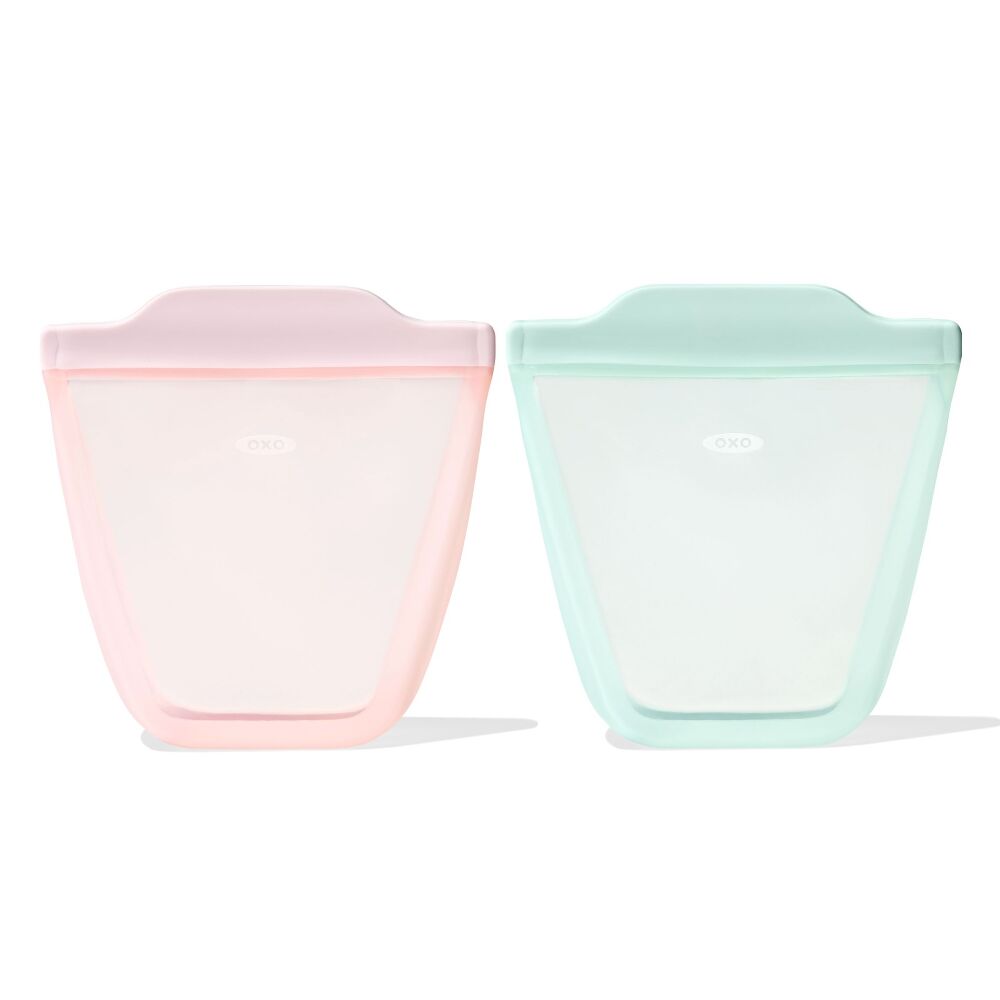 Tot Silicone Reusable Bag - 2-Piece Stand-Up Cup Set M0
