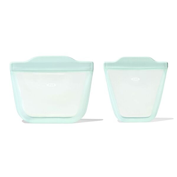Tot Silicone Reusable Bag - 2-Piece Stand-Up Cup Set M0