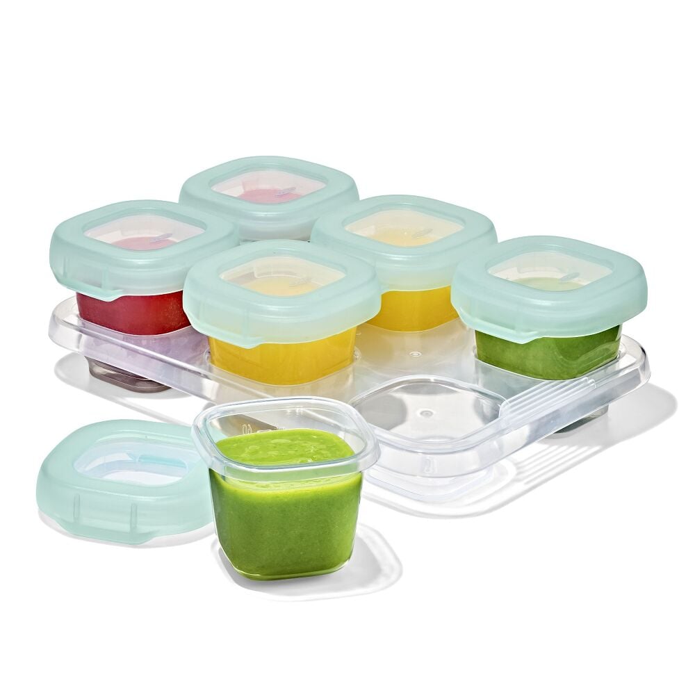 Baby Blocks Food Storage Containers (2 oz) - Opal L4
