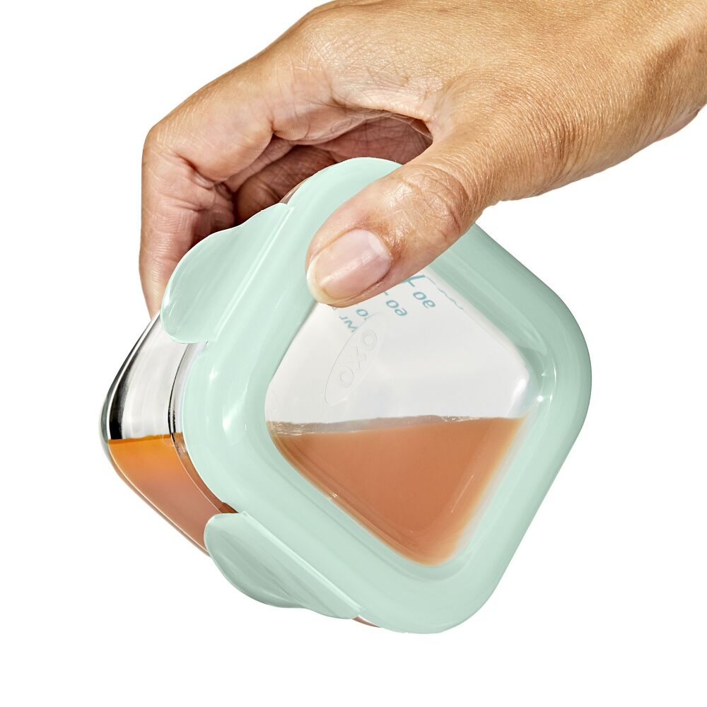 Glass Baby Blocks Food Storage Containers (4 oz) - Opal D6
