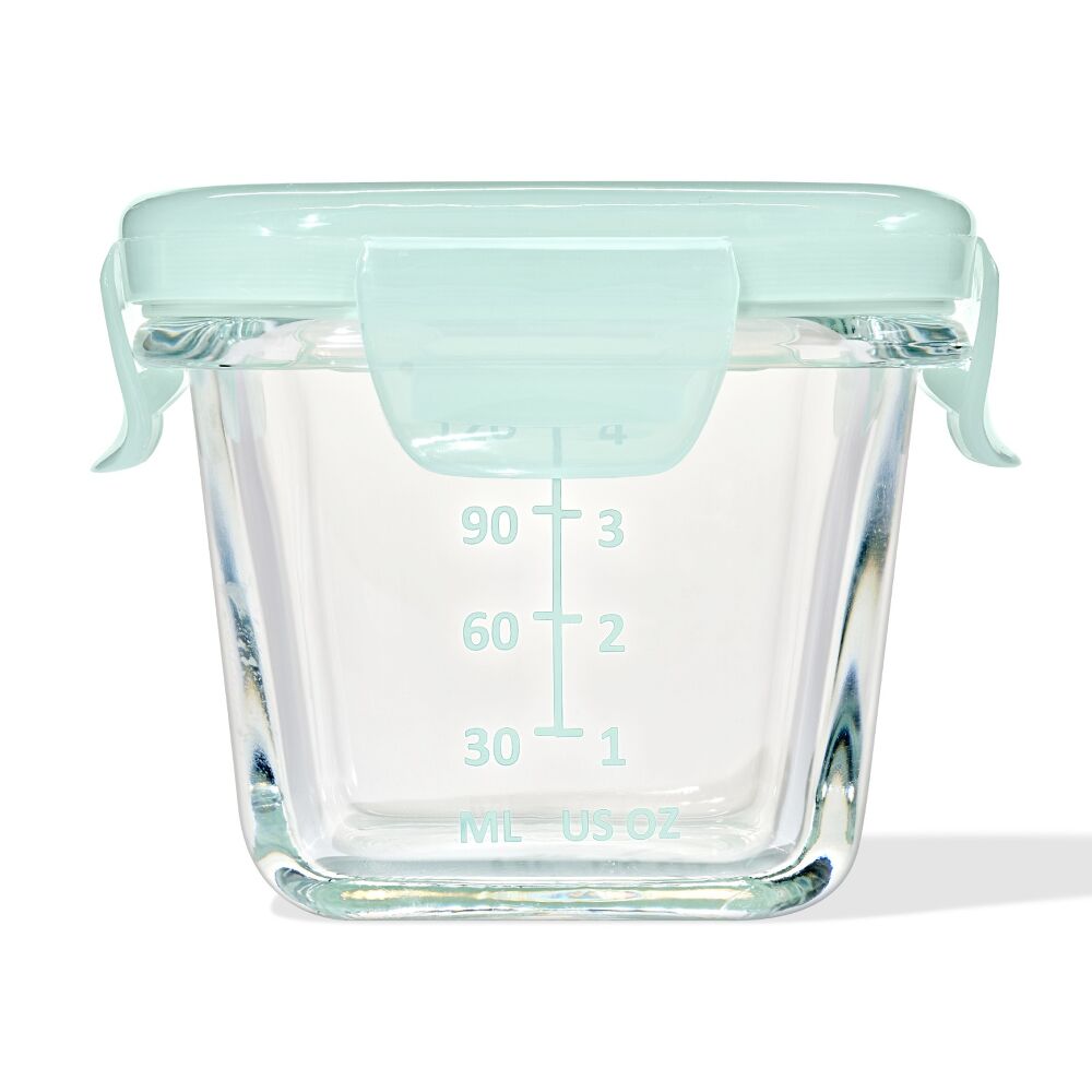 Glass Baby Blocks Food Storage Containers (4 oz) - Opal D6