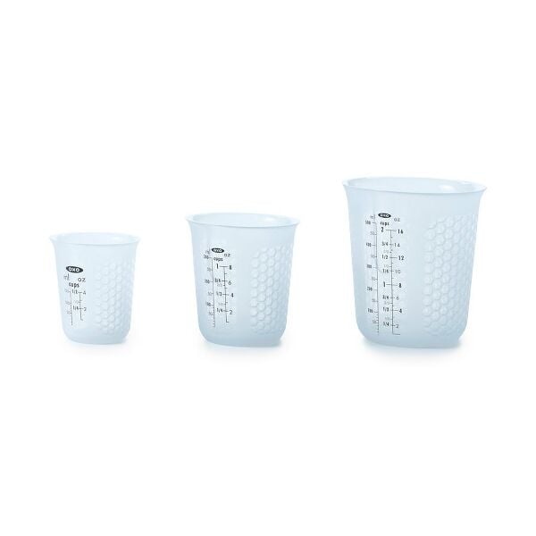 3 Piece Squeeze & Pour Silicone Measuring Cup Set Z9