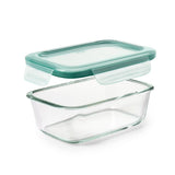 Smart Seal 3.5 Cup Glass Rectangle Container - Teal T3