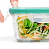 Smart Seal 3.5 Cup Glass Rectangle Container - Teal T3