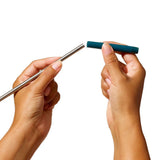 4-Piece Reusable Straw and Brush Set with Case A2