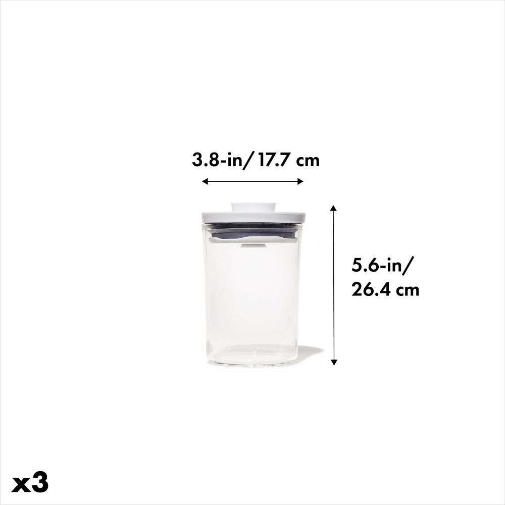 POP Round Canister 3-Piece Mini Bath Set (0.6 Qt) B5