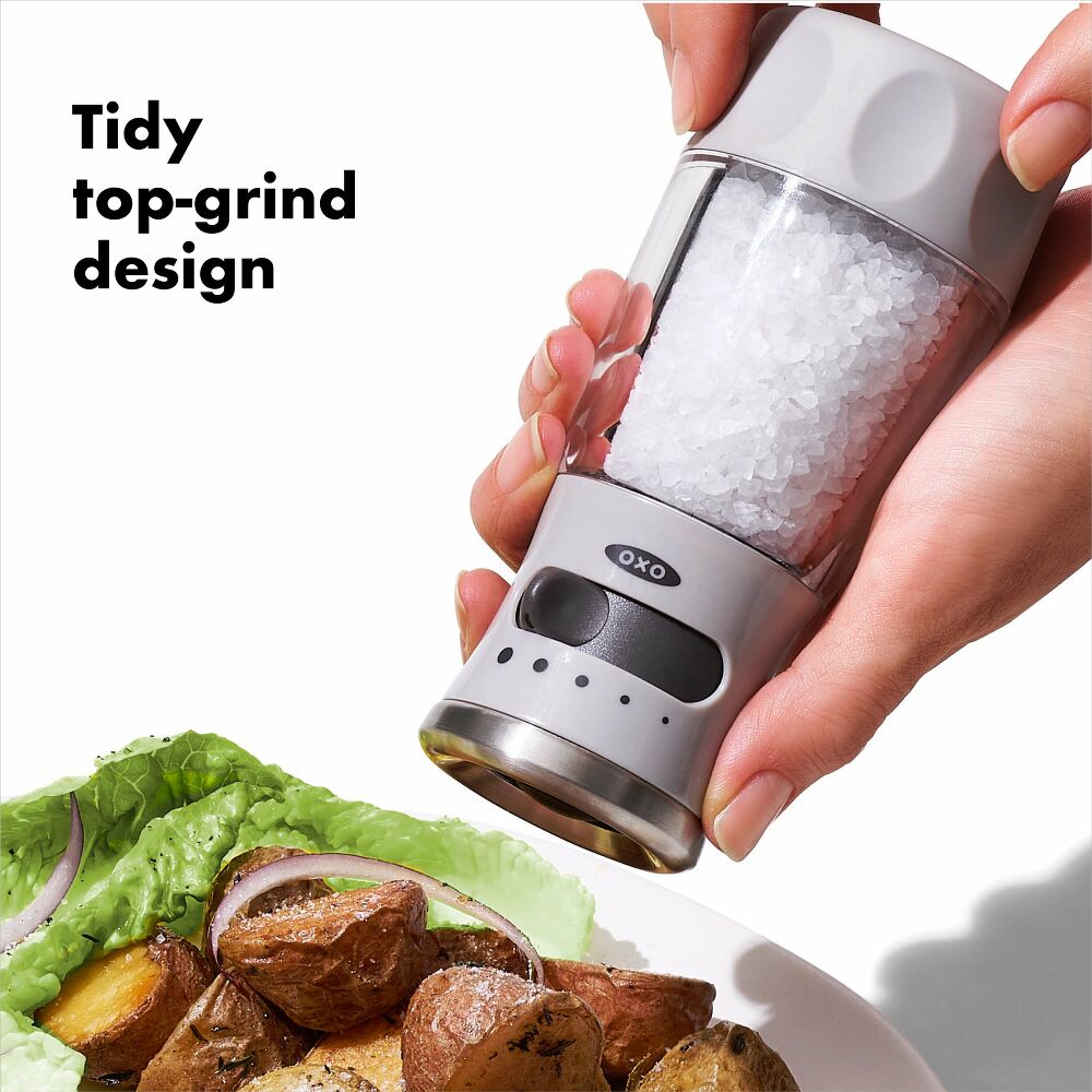 Contoured Mess-Free Salt Grinder R1