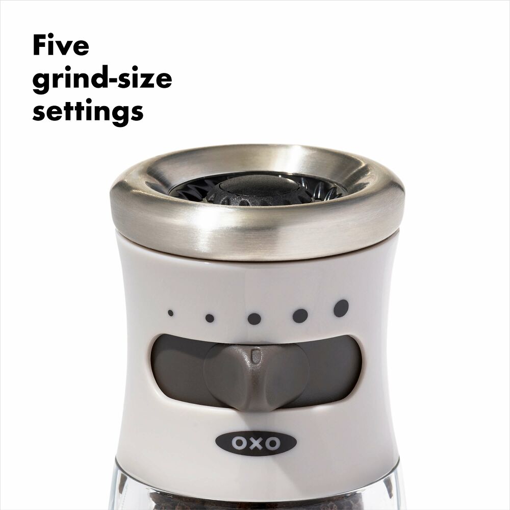 Contoured Mess-Free Pepper Grinder H4