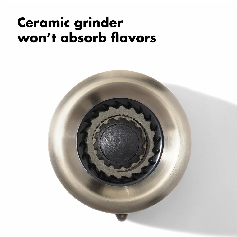 Contoured Mess-Free Pepper Grinder H4