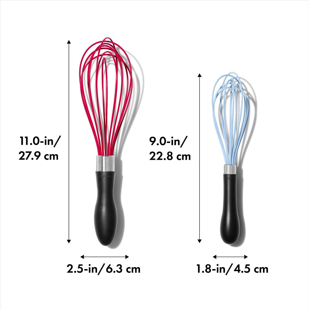 2 Pc Silicone Whisk Set K7