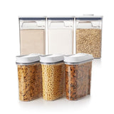 3 Piece Cereal Dispenser Set & 6-Piece POP Container Set Bundle N6