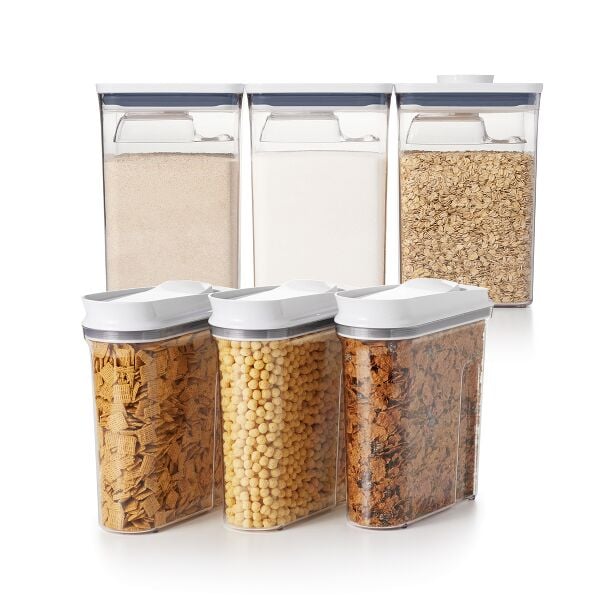 3 Piece Cereal Dispenser Set & 6-Piece POP Container Set Bundle N6
