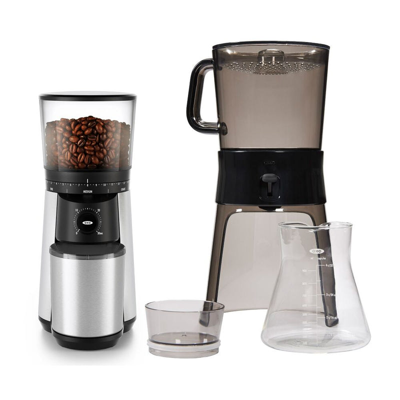 Cold Brew Coffee Maker & Conical Burr Coffee Grinder Bundle T7