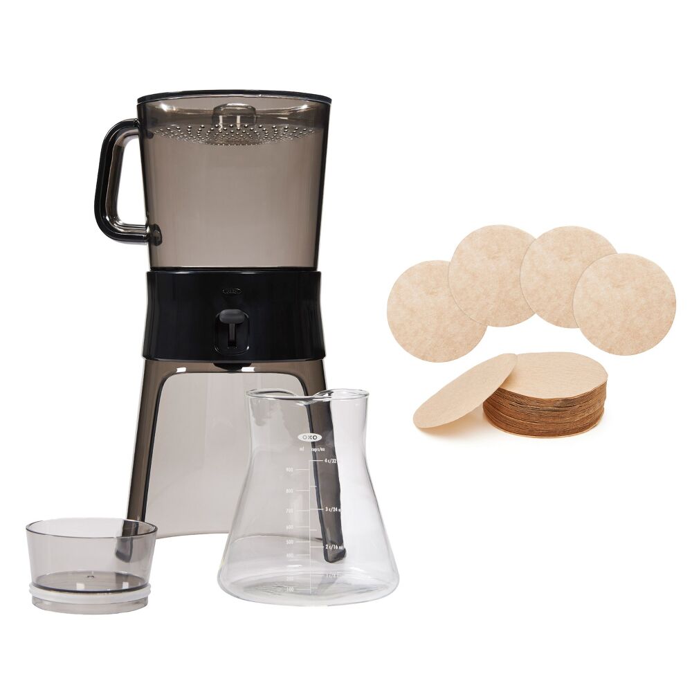Cold Brew Coffee Maker & Cold Brew Coffee Maker Paper Filters Bundle H1