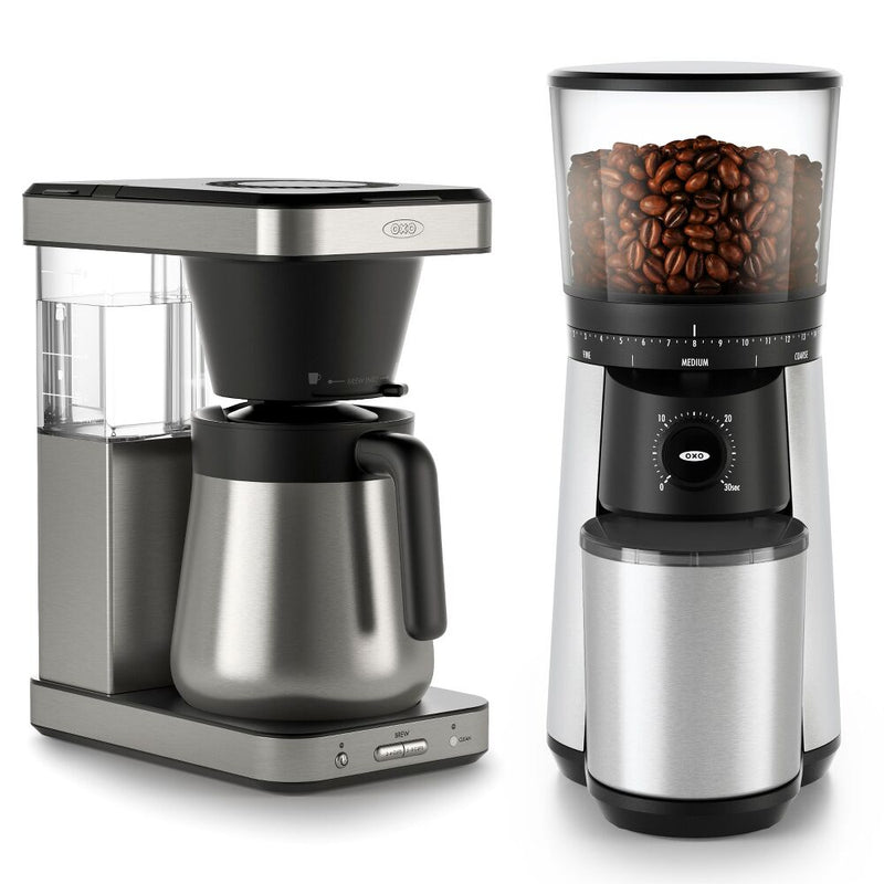 8-Cup Coffee Maker & Conical Burr Coffee Grinder Bundle F3