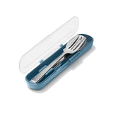 Prep & Go Stainless Steel Utensils With Case - Ocean Blue D8