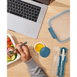Prep & Go Stainless Steel Utensils With Case - Ocean Blue D8
