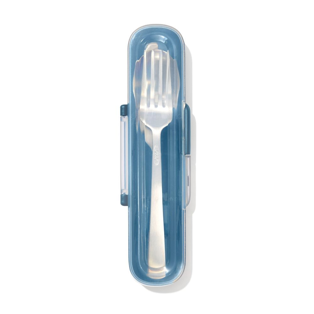 Prep & Go Stainless Steel Utensils With Case - Ocean Blue D8